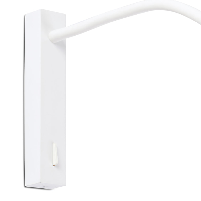 FLIN Lampe applique lecteur blanc