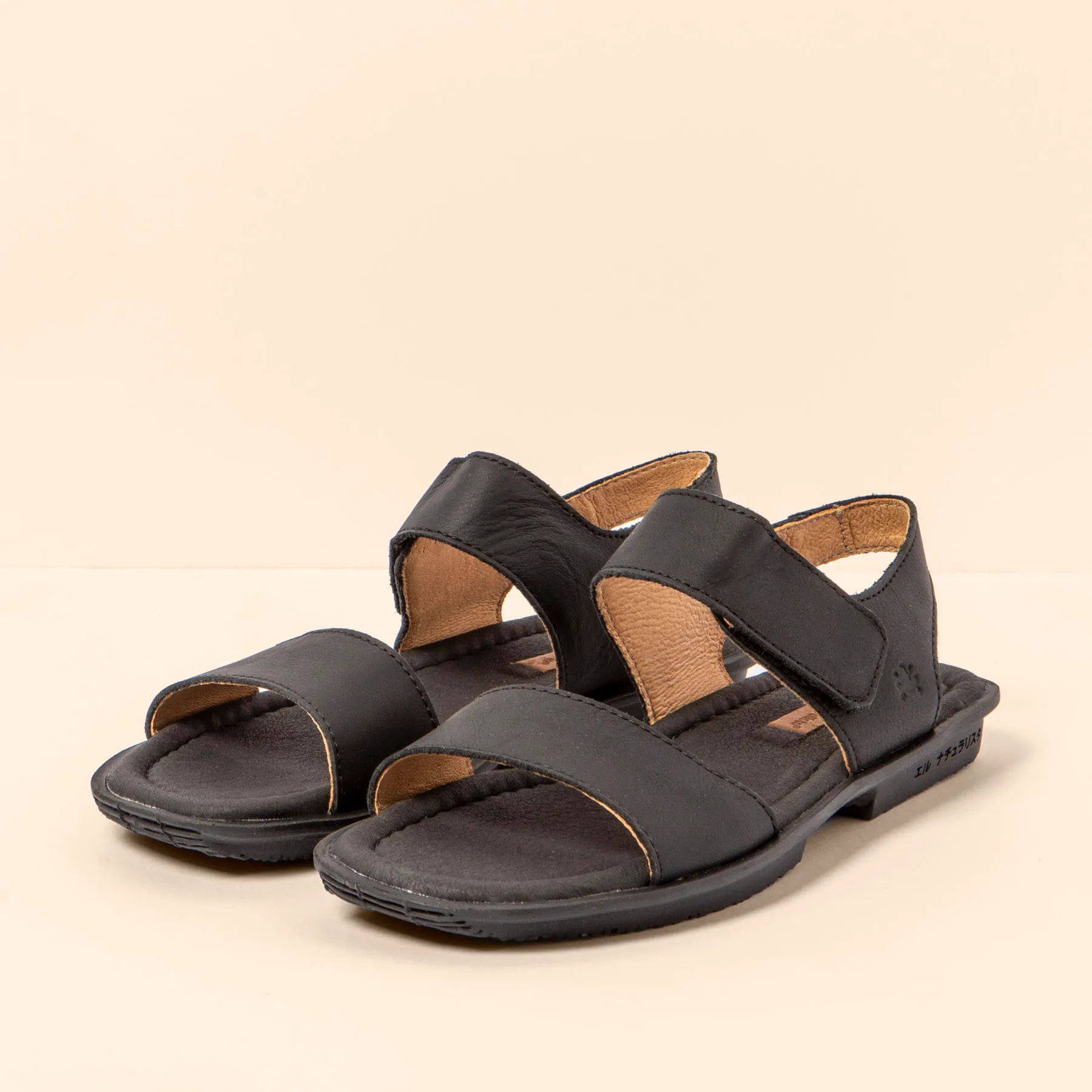 Sandalias N5930 WAX NAPPA BLACK / MAKISU color Black