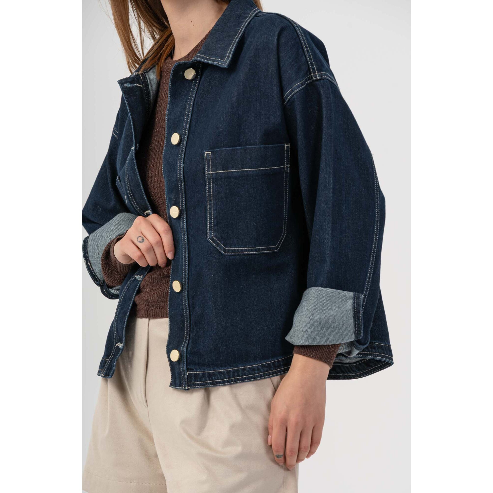 Kocca - Giacca denim over strutturata Donna
