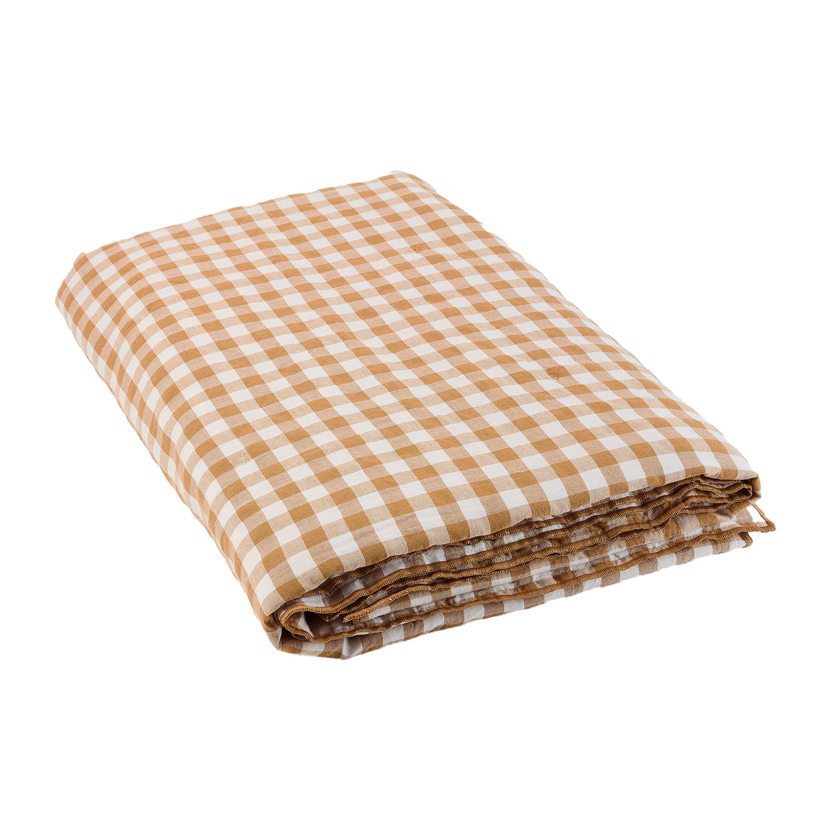 Plaid matelassé en coton et lin, PASSION VICHY