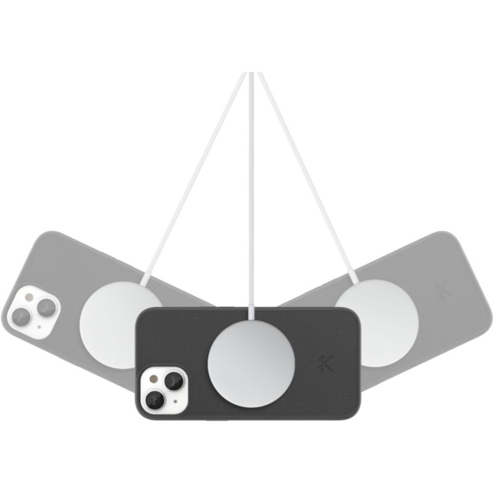 Coque bumper WOODCESSORIES iPhone 14 Plus BioCase noir