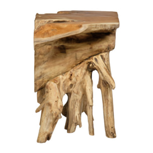 Console d'entrée table d'appoint en bois massif de teck - KINADA