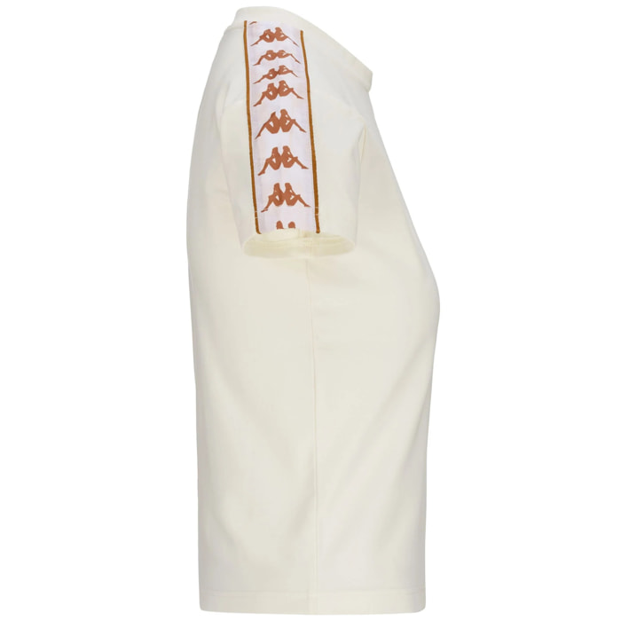 Kappa - T-Shirts & Top Donna Bianco - 222 BANDA PIPPIGT