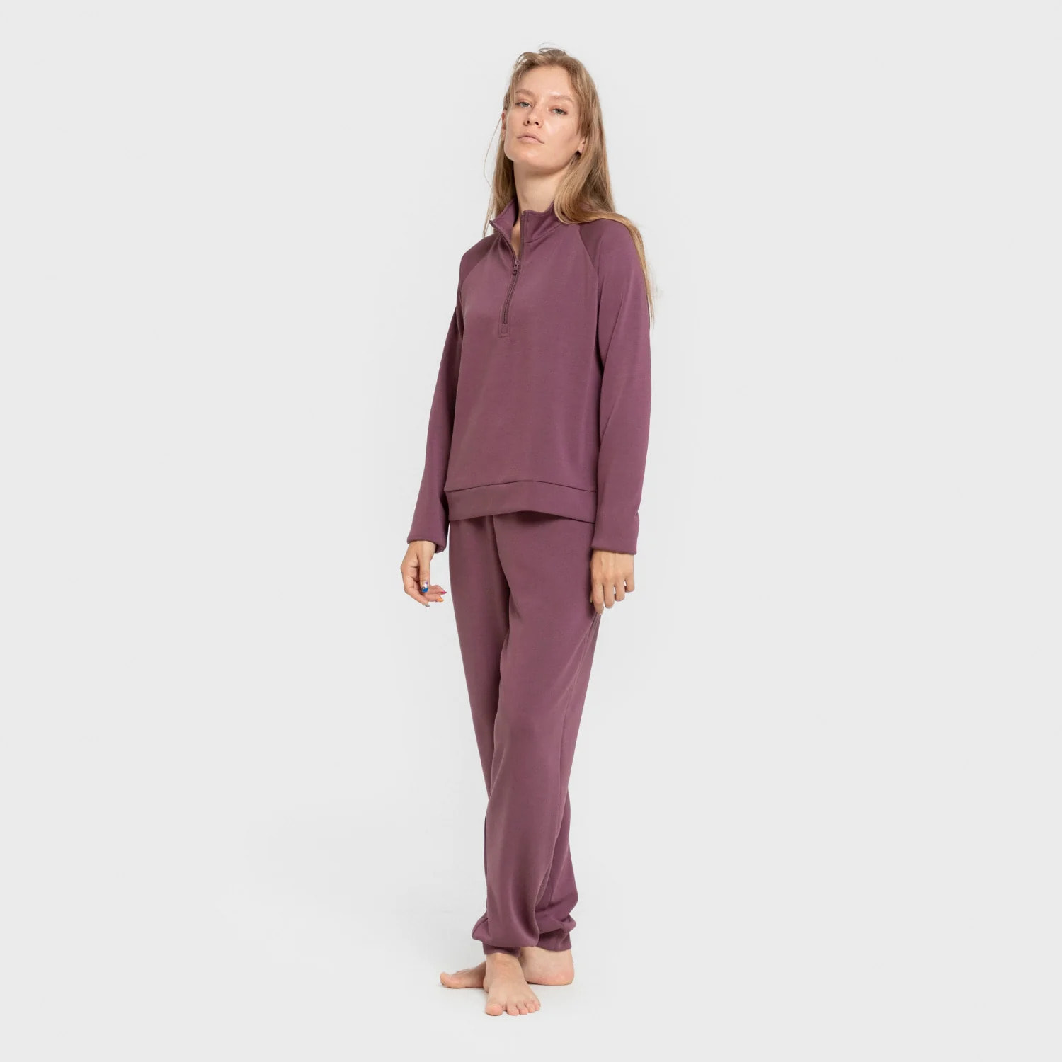 Pantaloni jogger in stile modal da donna