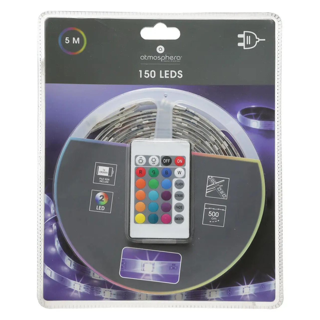 Ruban LED multicolore L500cm