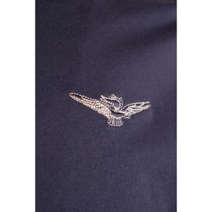 T-shirt Esercito blu in cotone uomo