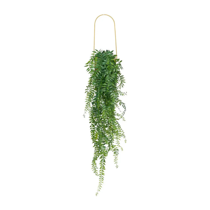 Plante artificielle en pot "Le collectionneur" en métal H82cm doré