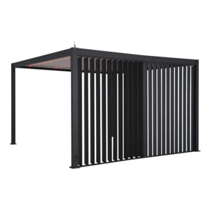 Persienne pour pergola Evora 3m gris graphite