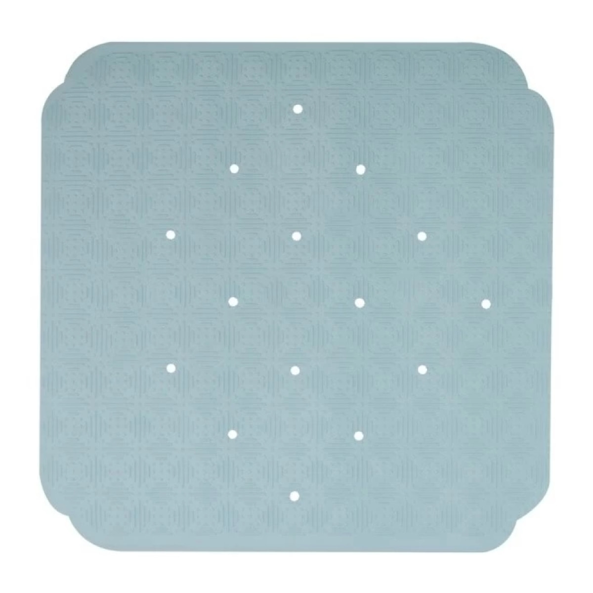 Tapis Fond de douche Caoutchouc RUBY 53x53cm Bleu Froid Spirella