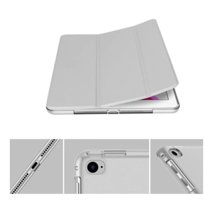 Étui Smart Cover iPad 9.7' (2017/2018) / iPad Air (2013/2014) / iPad Pro 9.7' (2016) Argent à Rabat avec Support