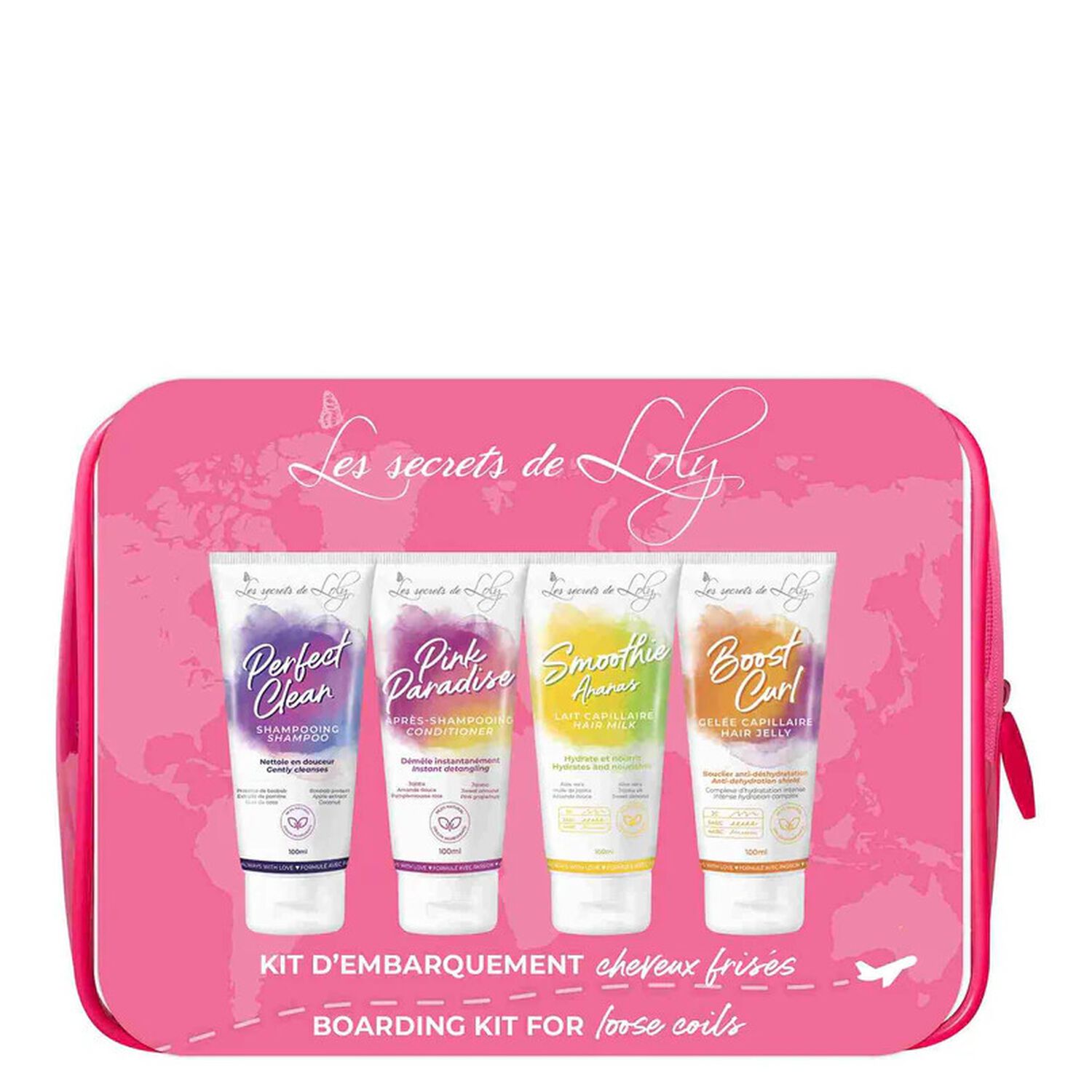 Cheveux Frisés Routine Voyage  - Coffret Format Voyage 4x100ml
