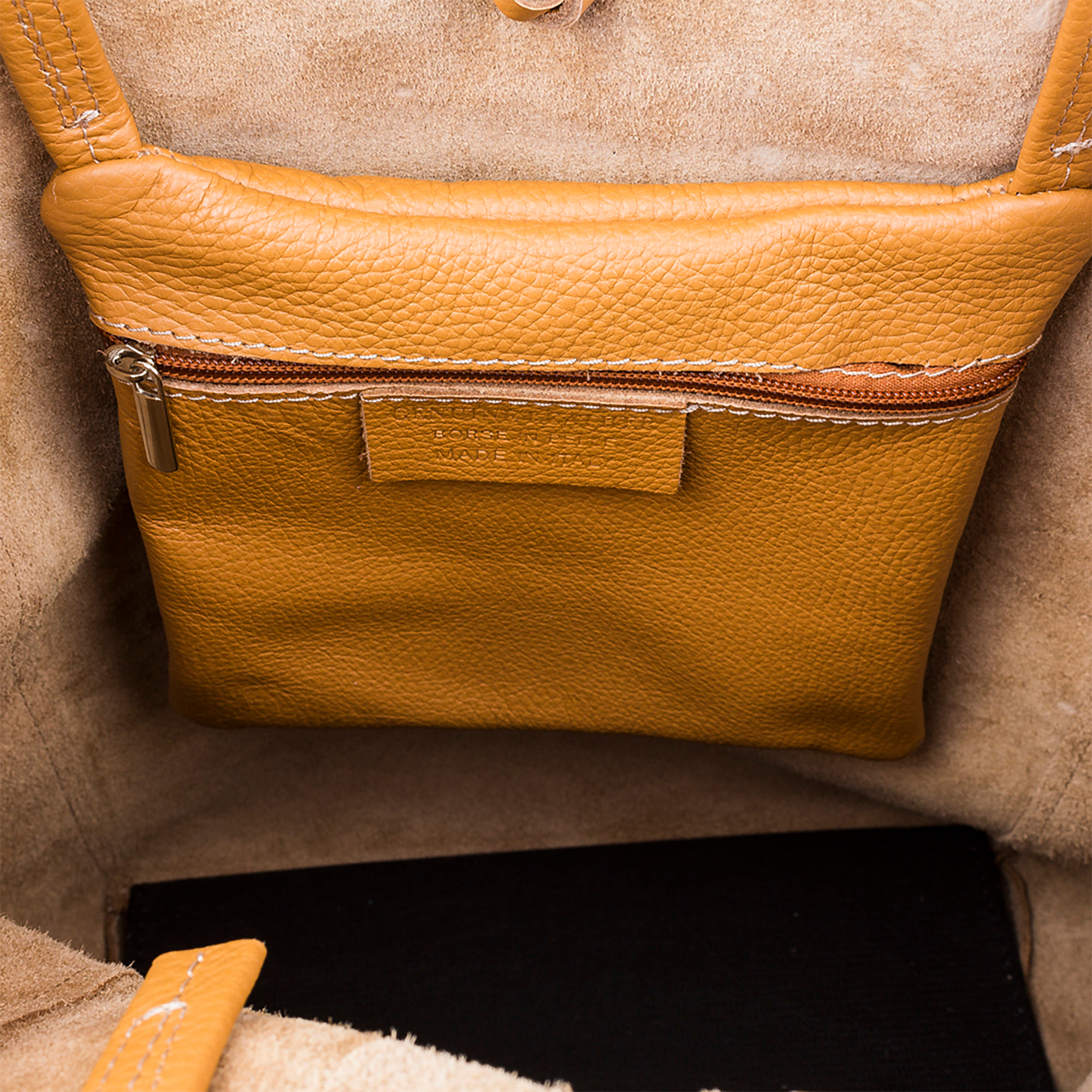 Sibari Borsa Shopper Donna.Pelle autentica Dollaro