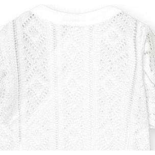 Body cruzado bebé manga corta perlé