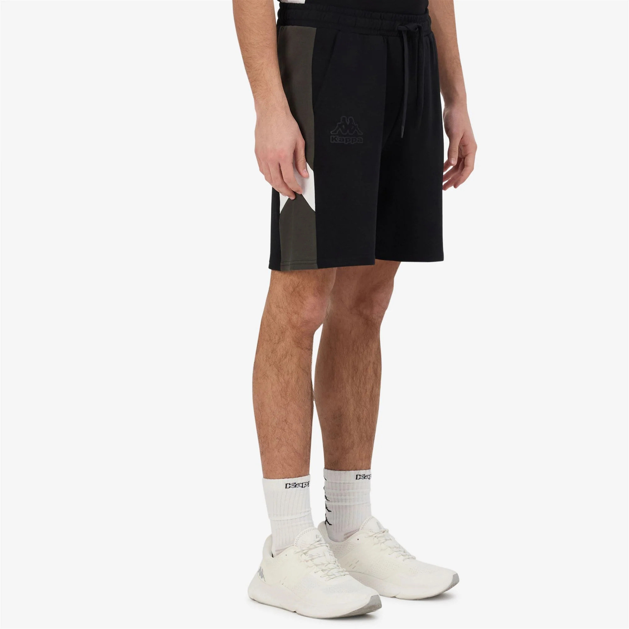 Kappa - Pantaloni Corti Uomo Nero - Logo Gnaco