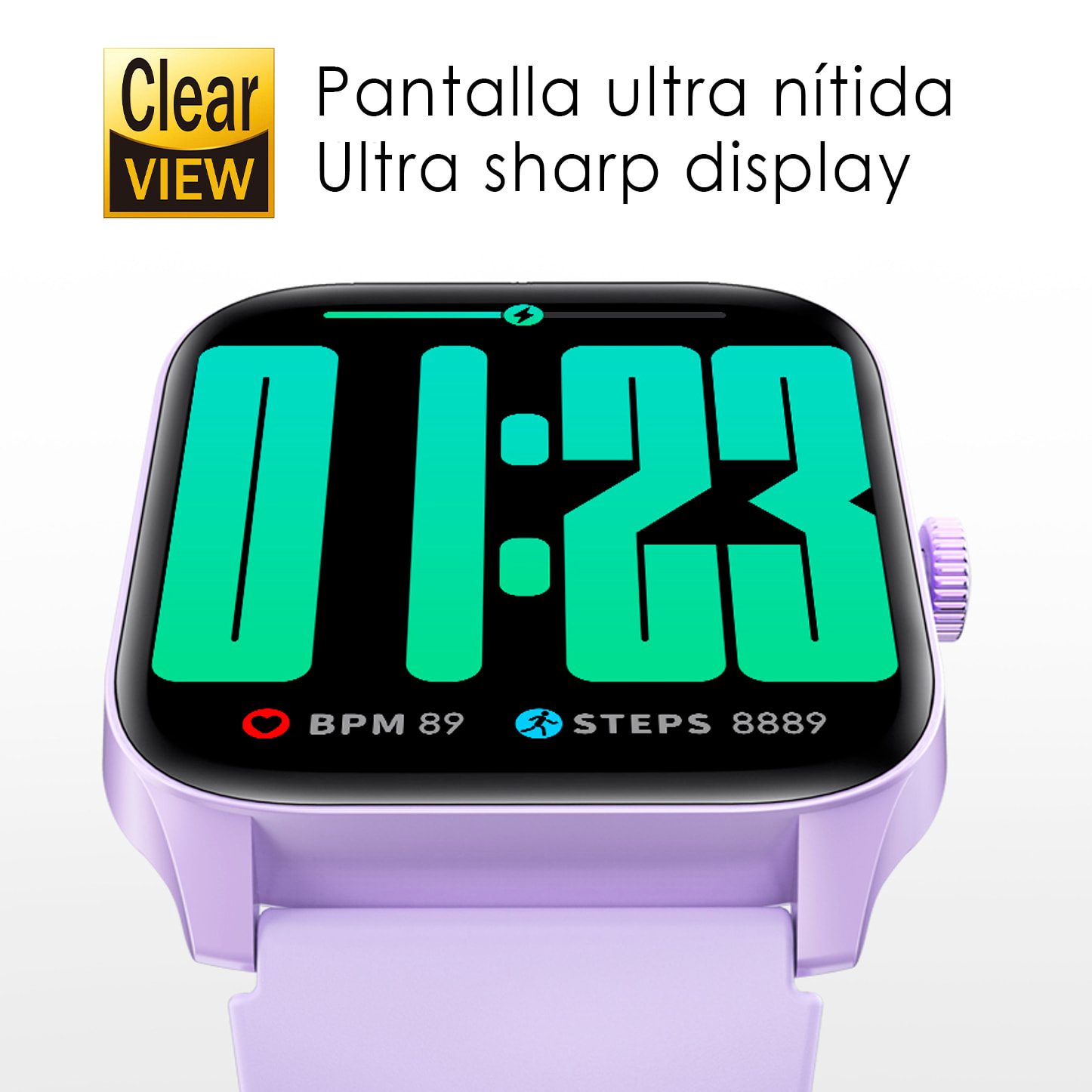 Smartwatch QS56. Chiamate Bluetooth, oltre 100 modalità sportive. Misurazione di passi, calorie e distanza.