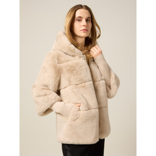 Oltre - Chaqueta con capucha - Beige