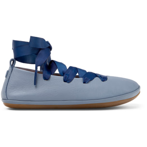 Bailarinas - CAMPER Right Kids - Azul - Cuero liso