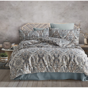 Parure housse de couette et taie(s) oreiller satin de coton