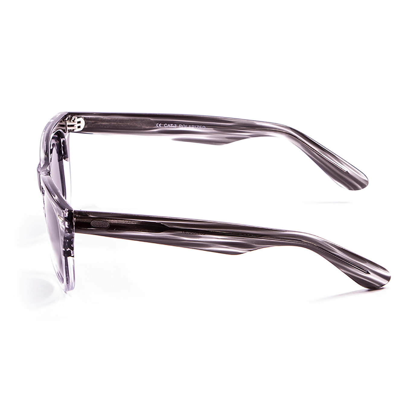 Gafas de sol OCEAN LOWERS - Demi negro con detalle blanco transparente / Ahumada