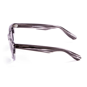 Gafas de sol OCEAN LOWERS - Demi negro con detalle blanco transparente / Ahumada