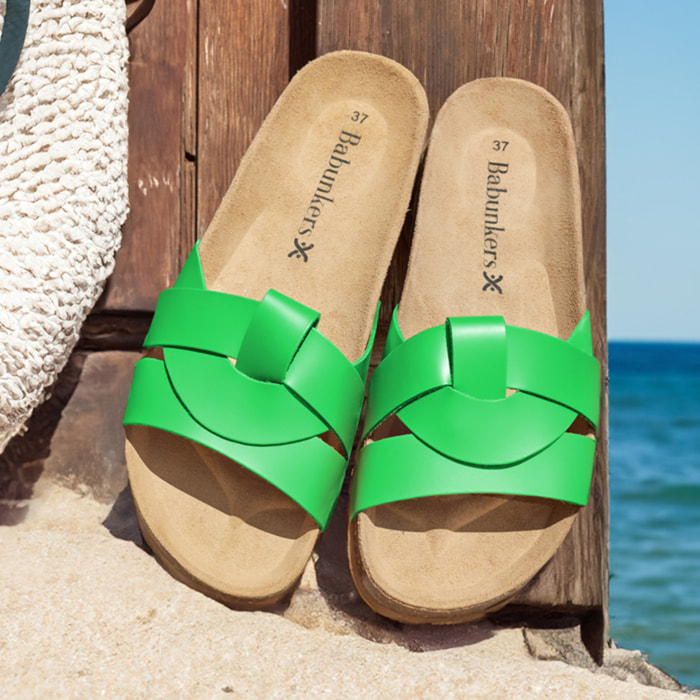 Sandalia BABUNKERS VERDE