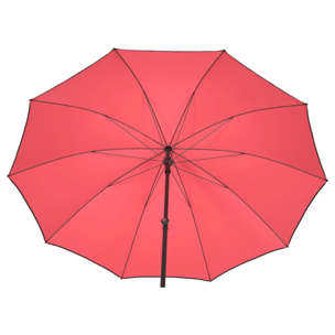 Parasol droit inclinable rond Bogota Coquelicot