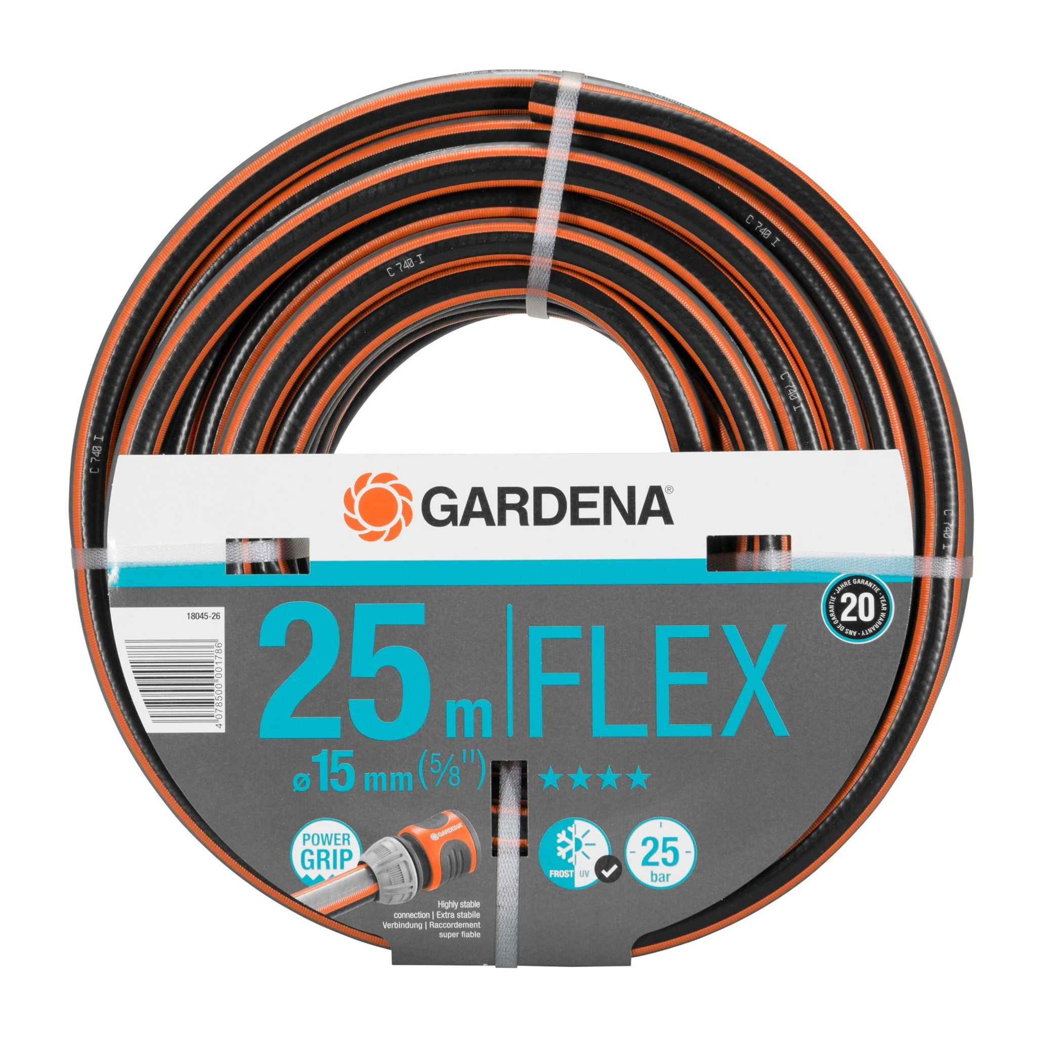 Tuyau GARDENA PowerGrip Flex Ø19mm L. 25m - 18053-20