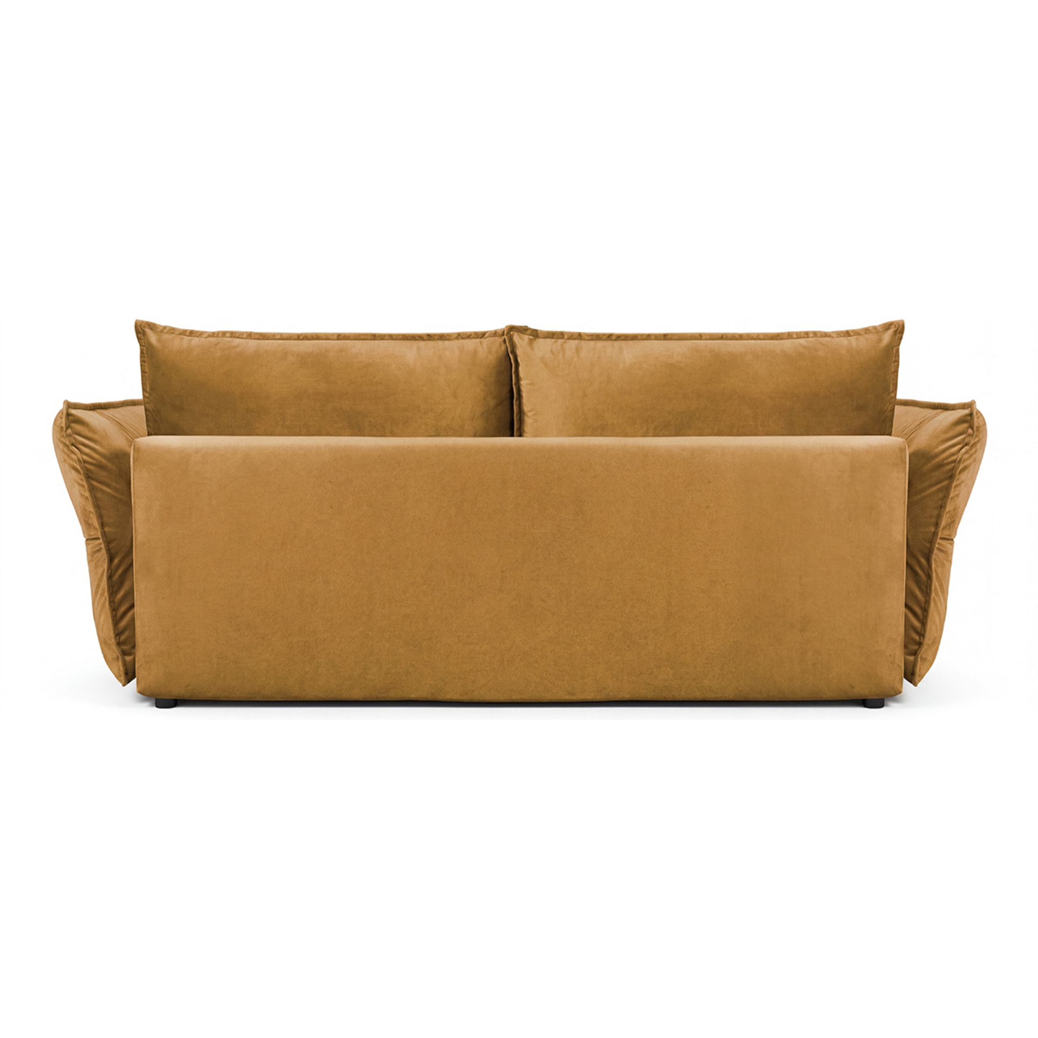 Canapé Velours Droit Convertible Verduro - 3 Places