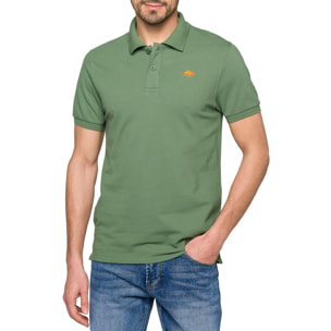 Polo Hot Buttered Stoney tinta unita verde.