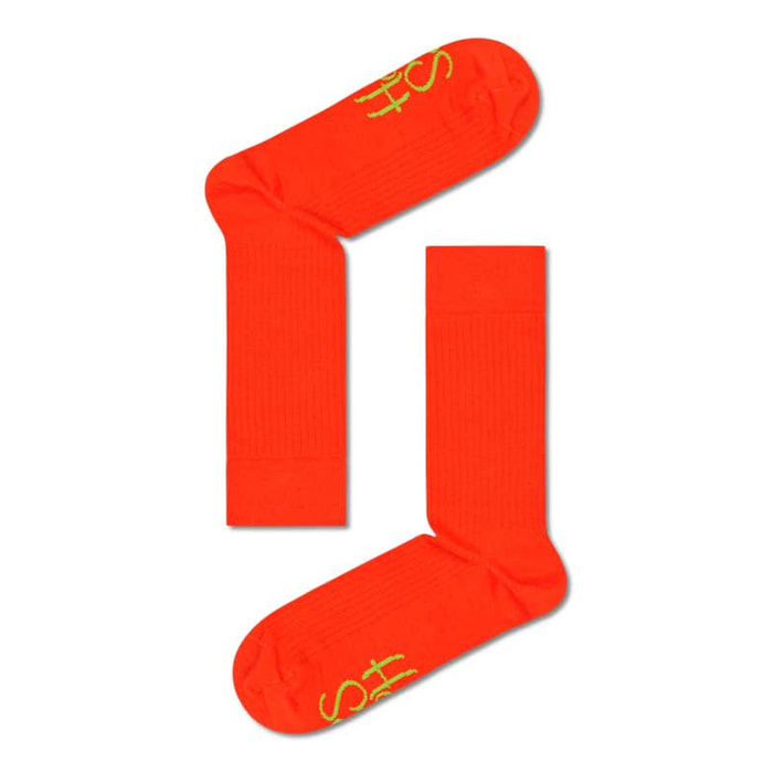 Calcetines solid logo rib crew