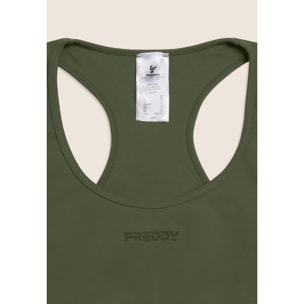 Tuta Jumpsuit Seamless Short con cut-out sulla schiena