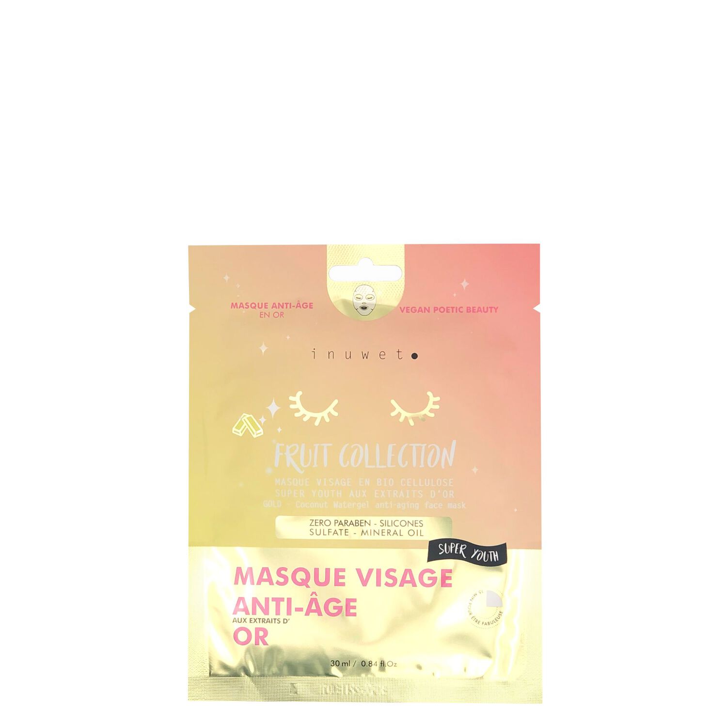 Aux Extraits d'Or - Masque Visage Anti-Âge 30 ml