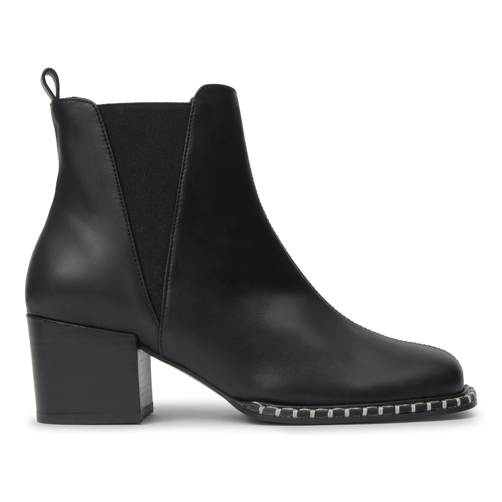 Botín de tacón Neandra en napa con cierre elástico