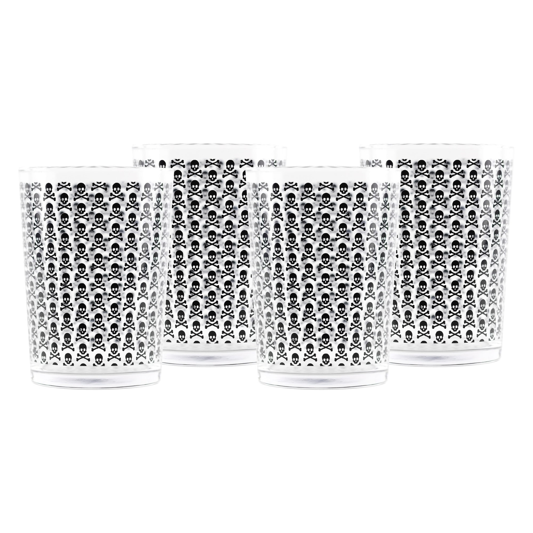 Set de 12 vasos de sidra 35cl con calaveras scalpers home