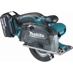 Sierra circular de metal 18 V Li-Ion 5 Ah Ø 136 mm MAKITA - 2 baterías, cargador, maletín - DCS552RTJ