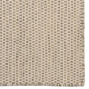 QUENTIN - Tapis rect. 160x230cm laine tissée couleur blanc/marron chiné