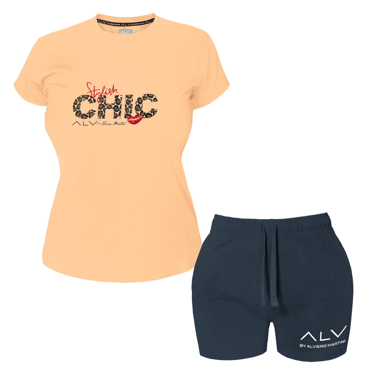 Completo Homewear Donna ALVIERO MARTINI Corto Cotone