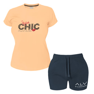 Completo Homewear Donna ALVIERO MARTINI Corto Cotone