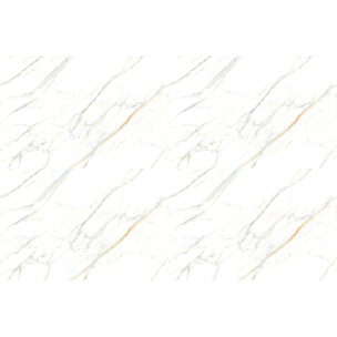 Sticker marbre pour meuble blanc, gris et doré 40 x 60 cm