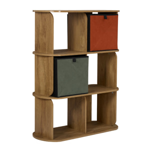Étagère - HOME DECO FACTORY - Heritage - Modulable - 6 Cases - Marron