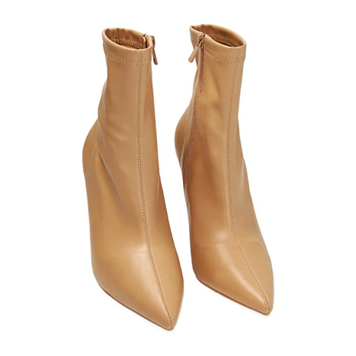 Botines beige, tacón de 9,5 cm
