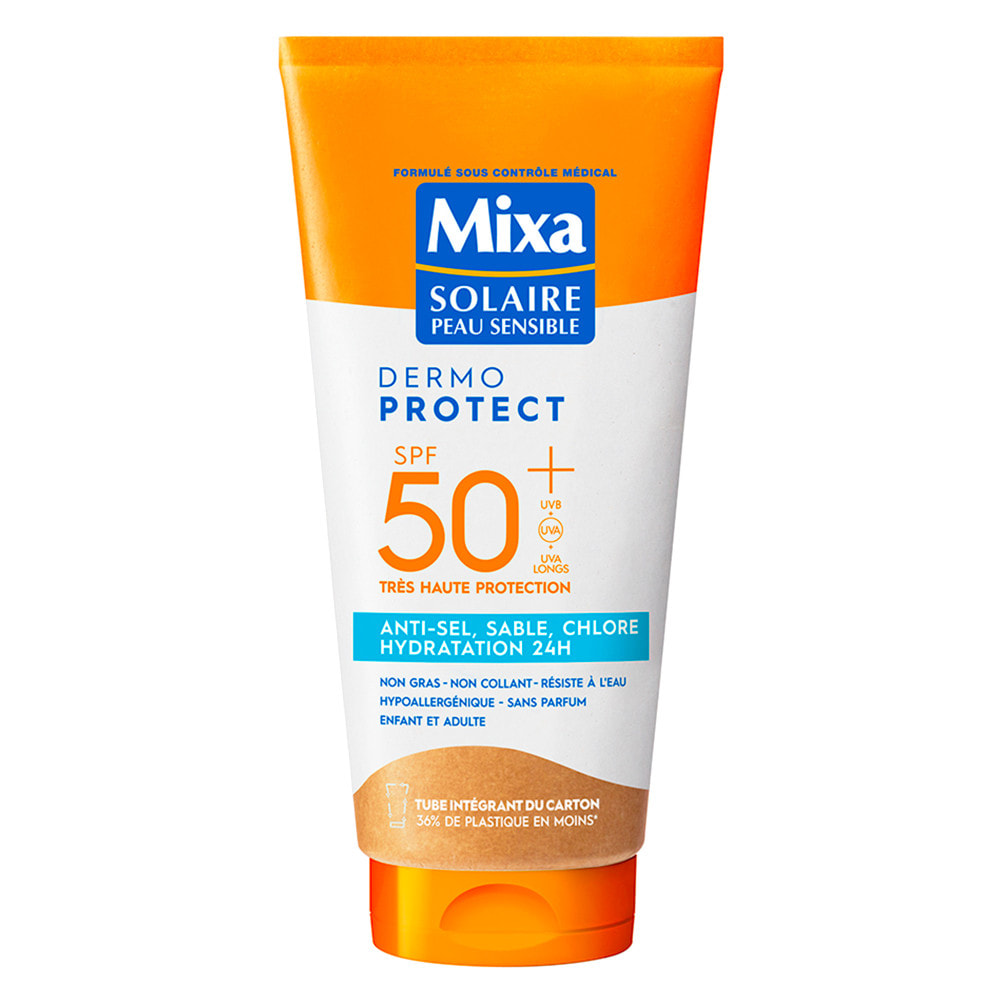Mixa Dermo Protect Lait Solaire Anti-sel, Sable, Chlore et Hydratation SPF50+ 175ml