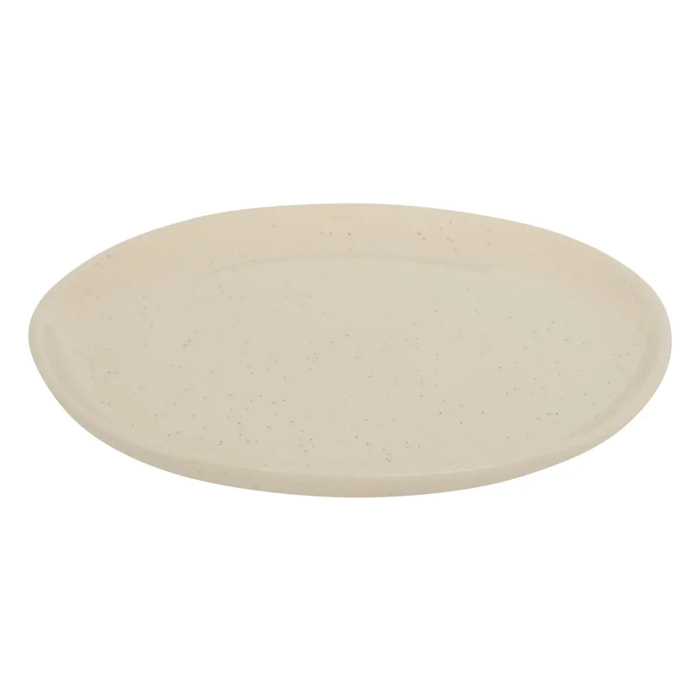 Assiette dessert Wonja crème L20,6xp20xH1,8cm