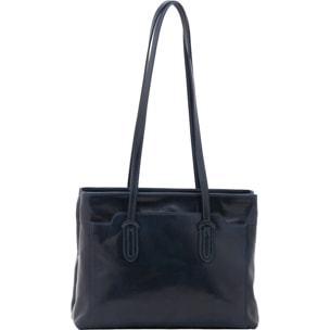 Borsa a spalla da donna - Modello Iduna Lux - Vera pelle - 35.0 x 26.0 x 12.0 cm
