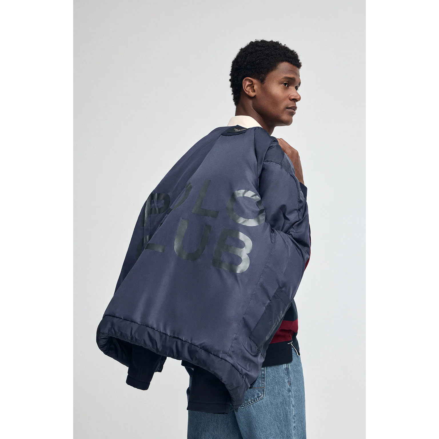 Chaqueta Cenit azul marino con logo Polo Club