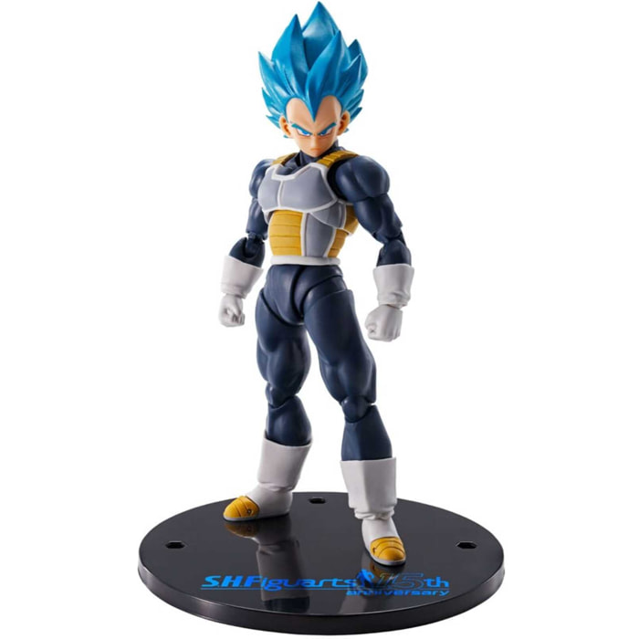 Dragon Ball Super S.h. Figuarts Vegeta Super Saiyan Blu (15° Anniversary) 14 Cm