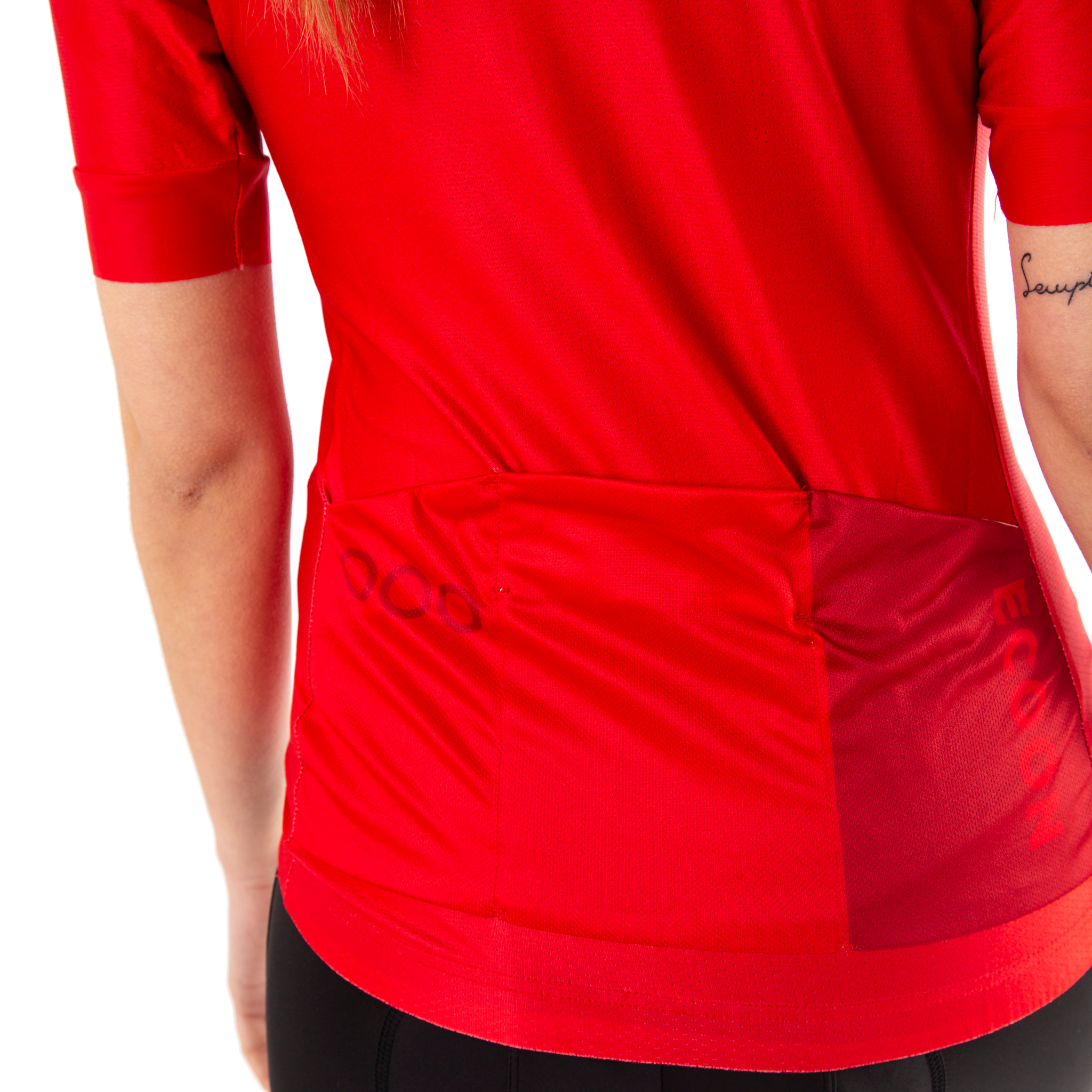 Maglia a maniche corte ECOON Galibier da donna in rosso