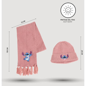 Set gorro y guantes infantil unisex "Stitch"