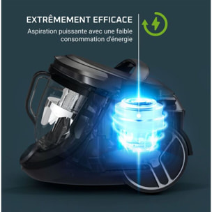 Aspirateur sans sac ROWENTA Silence force cyclonic effitech RO7961EA