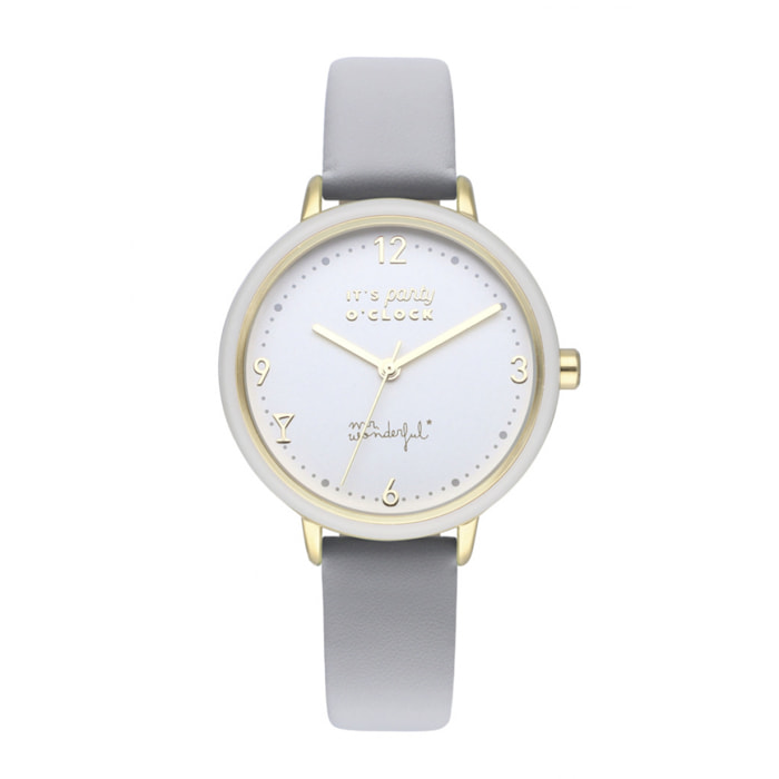 Reloj Mr Wonderful WR20400 Mujer Analogico Cuarzo con Correa de Piel sintetica